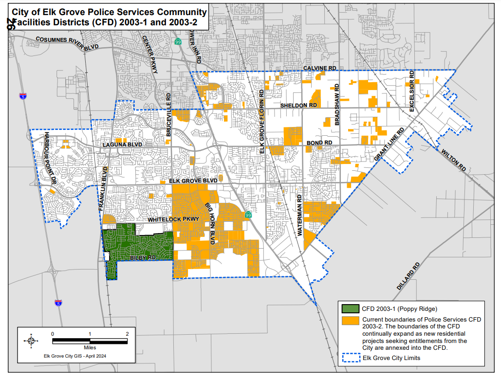 Elk Grove Mello Roos taxes to increase in 2025