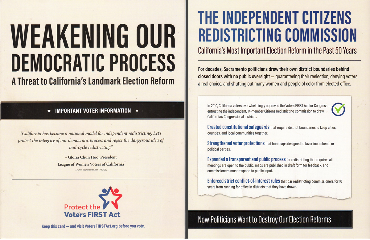 Mailers for November redistricting elections start arriving; Prepare for a media deluge