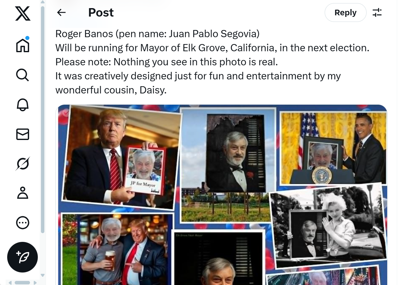 Presumed 2026 challenger to Elk Grove Mayor files papers