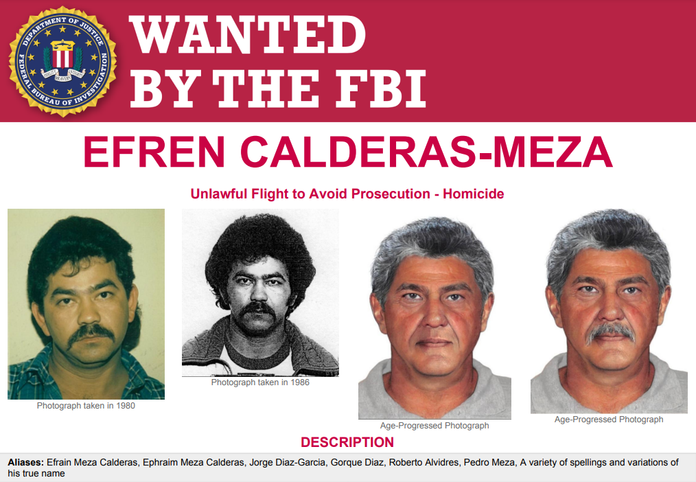 FBI offering $20,000 to Apprehend Wanted Fugitive Suspect in 1986 Marysville Stabbing Murder