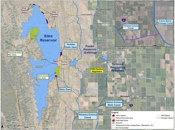 Sites Reservoir receives an additional $134 million in federal funding from Trump regime