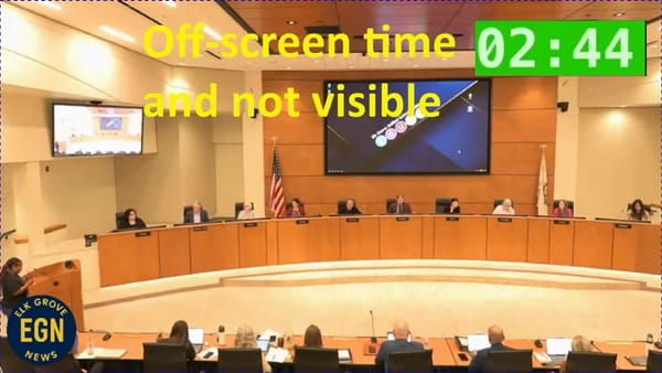 Is the Elk Grove Unified School District suppressing, minimizing citizens' concerns by limiting screen time?