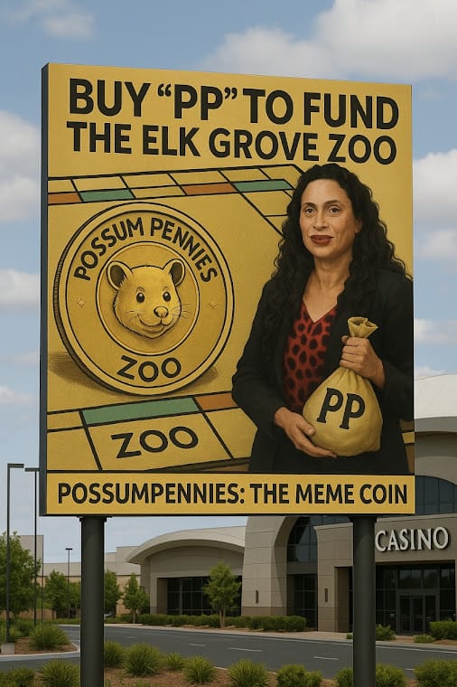 Sacramento Zoological Society, Elk Grove Mayor launch ‘Possum Pennies’ meme coin to fund new zoo and sanctuary