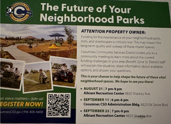 Is there a budgeting problem at the Cosumnes Community Service District?