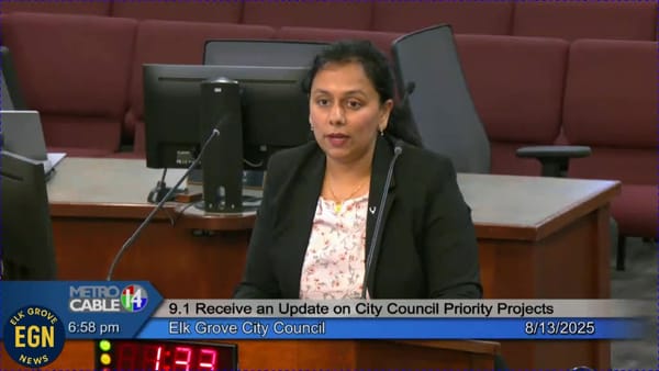 Video of the Elk Grove City Council meeting, August 13, 2025