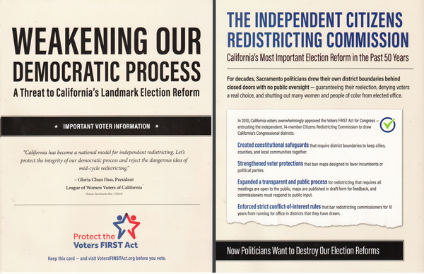 Mailers for November redistricting elections start arriving; Prepare for a media deluge