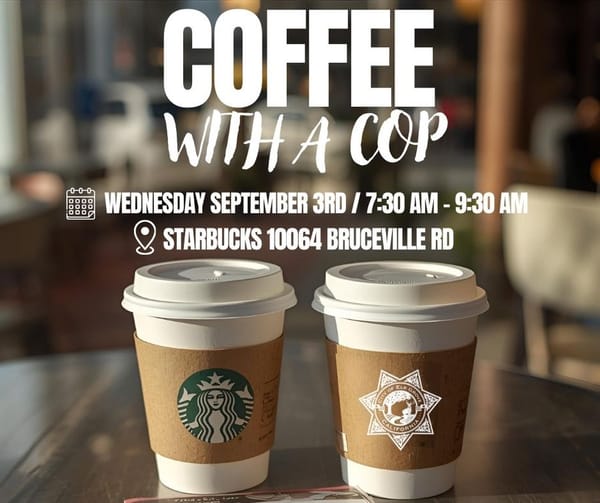Coffee with a Cop Returns to Elk Grove Wednesday Morning