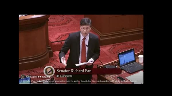 Dr. Richard Pan enters race for California's 3rd Congressional District