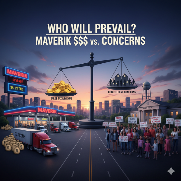 Who Will Prevail on the Elk Grove Mayor, City Council - Maverik Sales Tax Revenue or Constituent Concerns?
