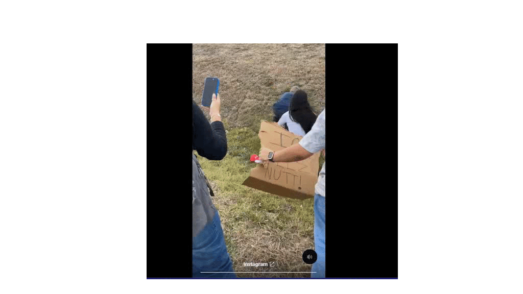 Give MAGA Man Assaulting Student Protesters This Much - He Never Lets His Red Cap Out of Sight or Hand in Viral Video