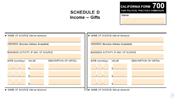 Updated List of Elk Grove City Hall Employees' Statements of Economic Interest